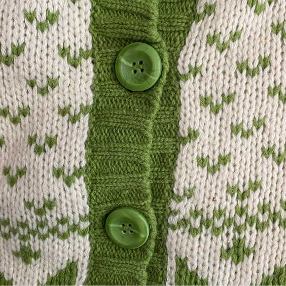 Sundance Lambswool Fair Isle Button Front Cardigan - Picture 3 of 5